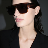 Linea Oversized Sunglasses - Tortoiseshell/Grey
