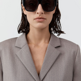 Linea Oversized Sunglasses - Black/Grey
