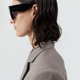 Linea Oversized Sunglasses - Black/Grey