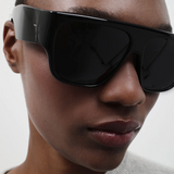 Linea Oversized Sunglasses - Black/Grey