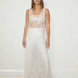 Scoop Neck Maxi - Optic White
