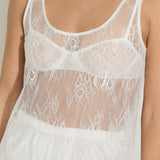 Scoop Neck Maxi - Optic White
