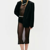 Mesh Skirt - Black