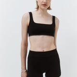 Classic Wool Bralet - Black