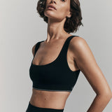 Classic Wool Bralet - Black