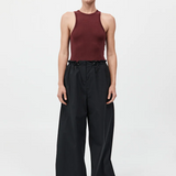 Petit Paperbag Waist Pants - Black