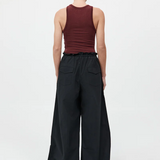 Petit Paperbag Waist Pants - Black