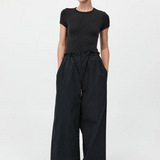 Petit Paperbag Waist Pants - Black