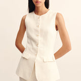 Matilda Gilet - Cream
