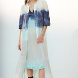 Silk Shirt Dress - Frost