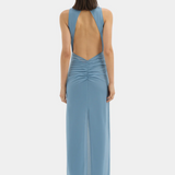 Ruby Open Back Gown - Aqua
