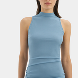Ruby Open Back Gown - Aqua