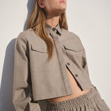 Cropped Jacket - Check