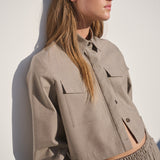 Cropped Jacket - Check