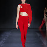 Classic Wool Legging - Crimson