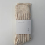 The Woven Sock - Cream