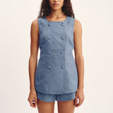 Thea Short - Steel Blue