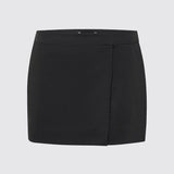 Pippa Cotton Mini Skirt - Black