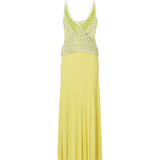 Grafted Duo Cami Gown - Chartreuse/Multi