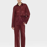 Lumiere Sleeves Shirt - Burgundy