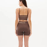 Ryo Wool Rib Crop - Mocha