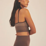 Ryo Wool Rib Crop - Mocha