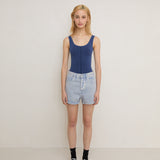 Vegetable Dye Bermuda Short - Mist