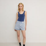 Vegetable Dye Bermuda Short - Mist