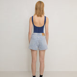 Vegetable Dye Bermuda Short - Mist
