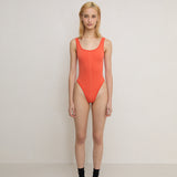 Classic Wool Bodysuit - Papaya