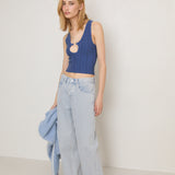 Vegetable Dye Utility Jean - Mist