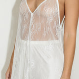 Lace Longline Cami - Optic White