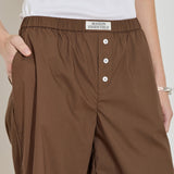 Longline Cotton Short - Chocolate
