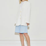 Longline Cotton Short - Powder Blue
