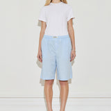 Longline Cotton Short - Powder Blue