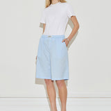Longline Cotton Short - Powder Blue
