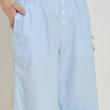 Longline Cotton Short - Powder Blue