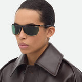 BV1348S Rectangular Sunglasses - Havana
