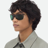 BV1348S Rectangular Sunglasses - Havana