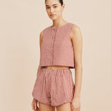 Aurelia Short - Red Gingham