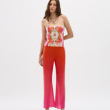 Silk Chiffon Yin Sunrise Pant - Pink