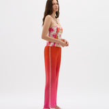 Silk Chiffon Yin Sunrise Pant - Pink
