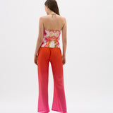 Silk Chiffon Yin Sunrise Pant - Pink