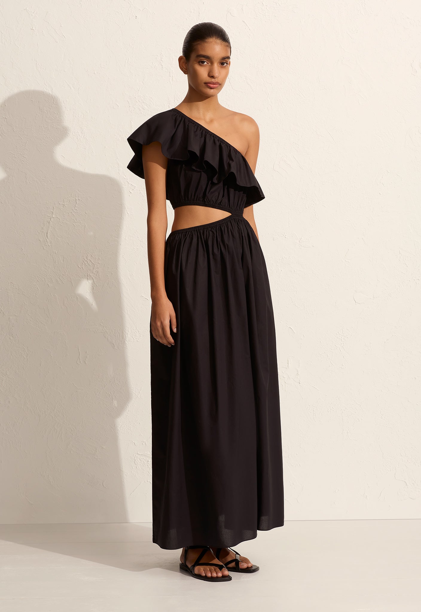 Asymmetric Ruffle Dress Black | Matteau | Peggy Concept Store Asymmetric Ruffle Dress Black | Matteau | Peggy Concept Store