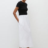 Drawcord Skirt - White
