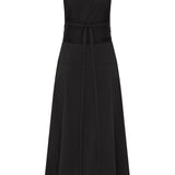 Halter Wrap Dress - Black