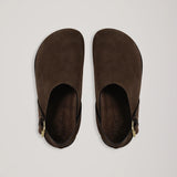 Louis Clog - Walnut Suede
