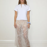 Lace Skirt - Optic White