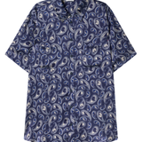 Short Sleeve Boyfriend Shirt - Hounds Paisley