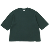 Waffle Half Sleeve Tee - Dark Green